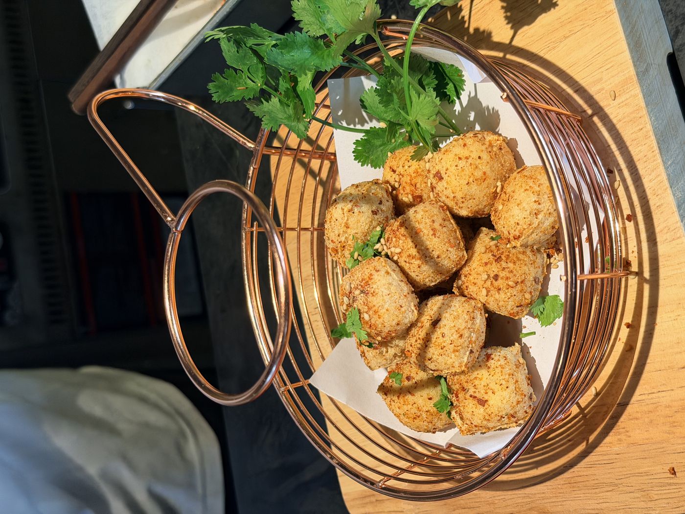 Fried buns served at BONG BONG HOTPOT