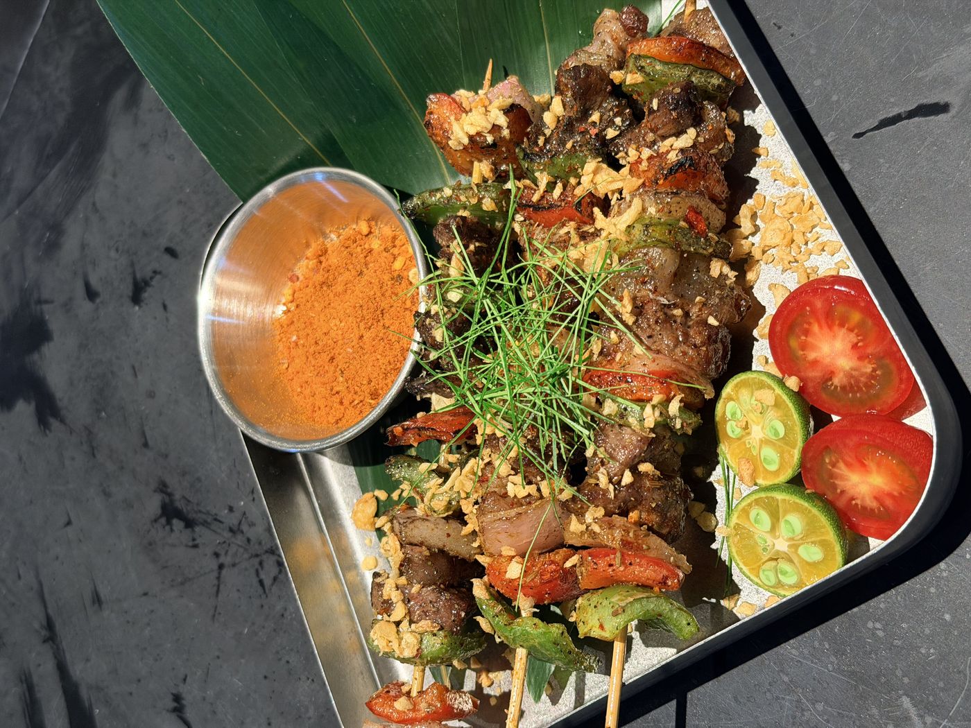 Grilled skewers served at BONG BONG HOTPOT