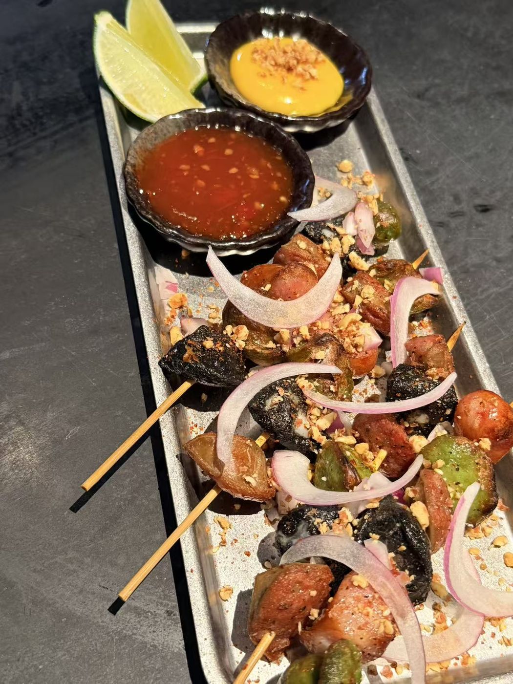 Assorted skewer platter at BONG BONG HOTPOT